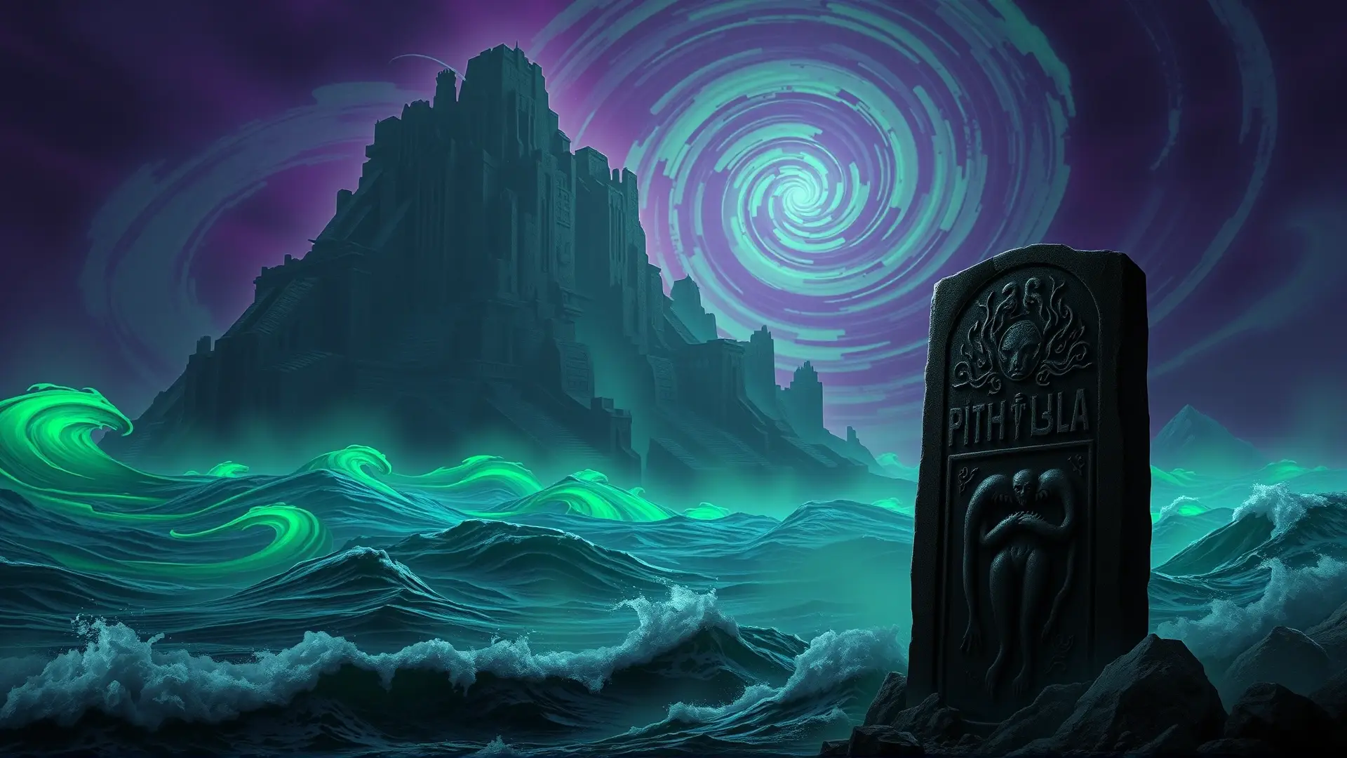 Una ciudad alienígena, antigua y opresiva