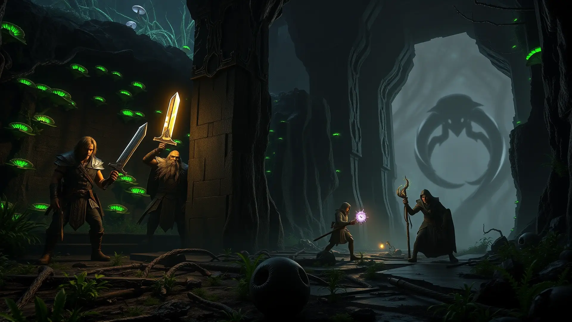 Aventureros exploran ruinas ancestrales con horror cósmico