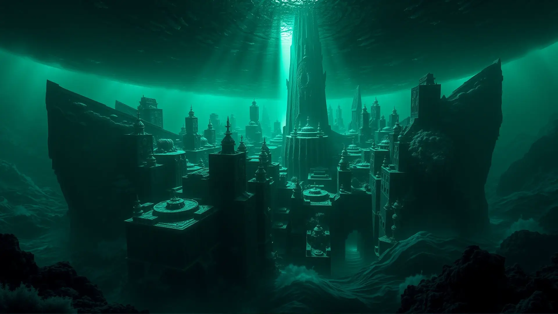 Rlyeh: ciudad sumergida, grotesca y lovecraftiana