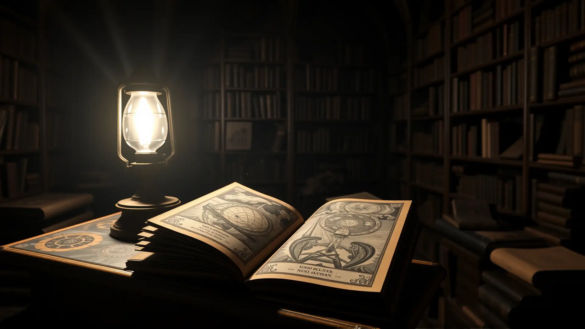 Biblioteca gótica revela horror cósmico prohibido