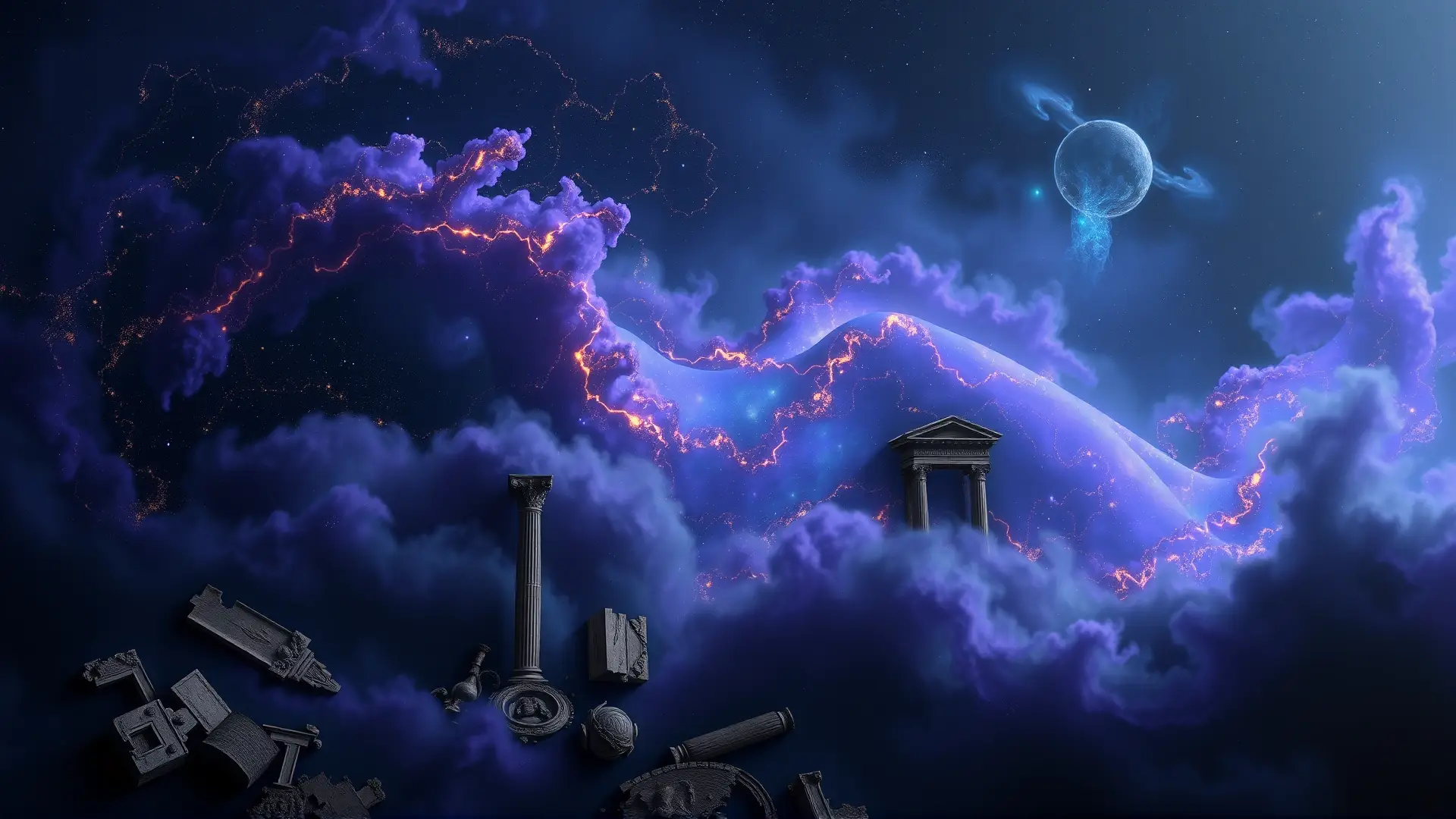 Nebulosa cósmica evoca sueño y civilización perdida