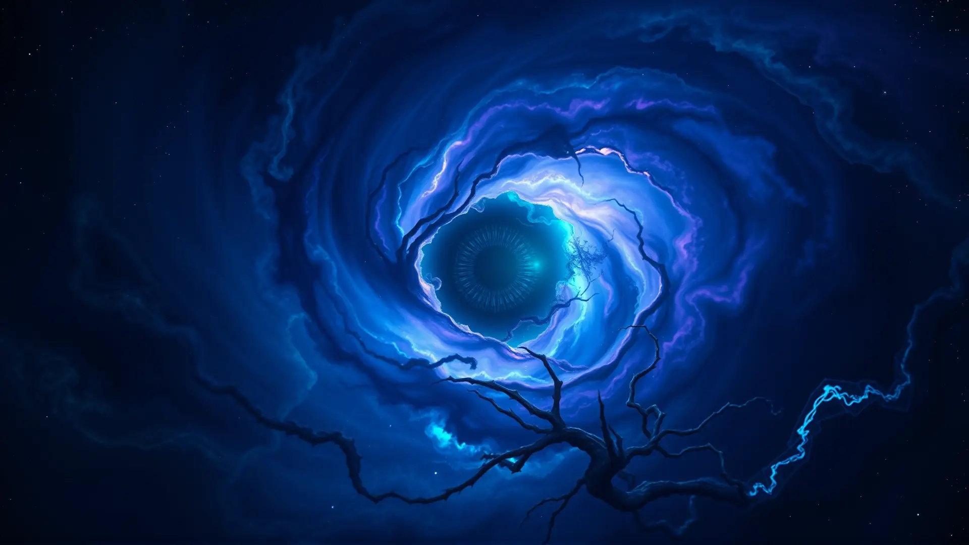 Nebulosa cósmica con forma de ojo amenazante