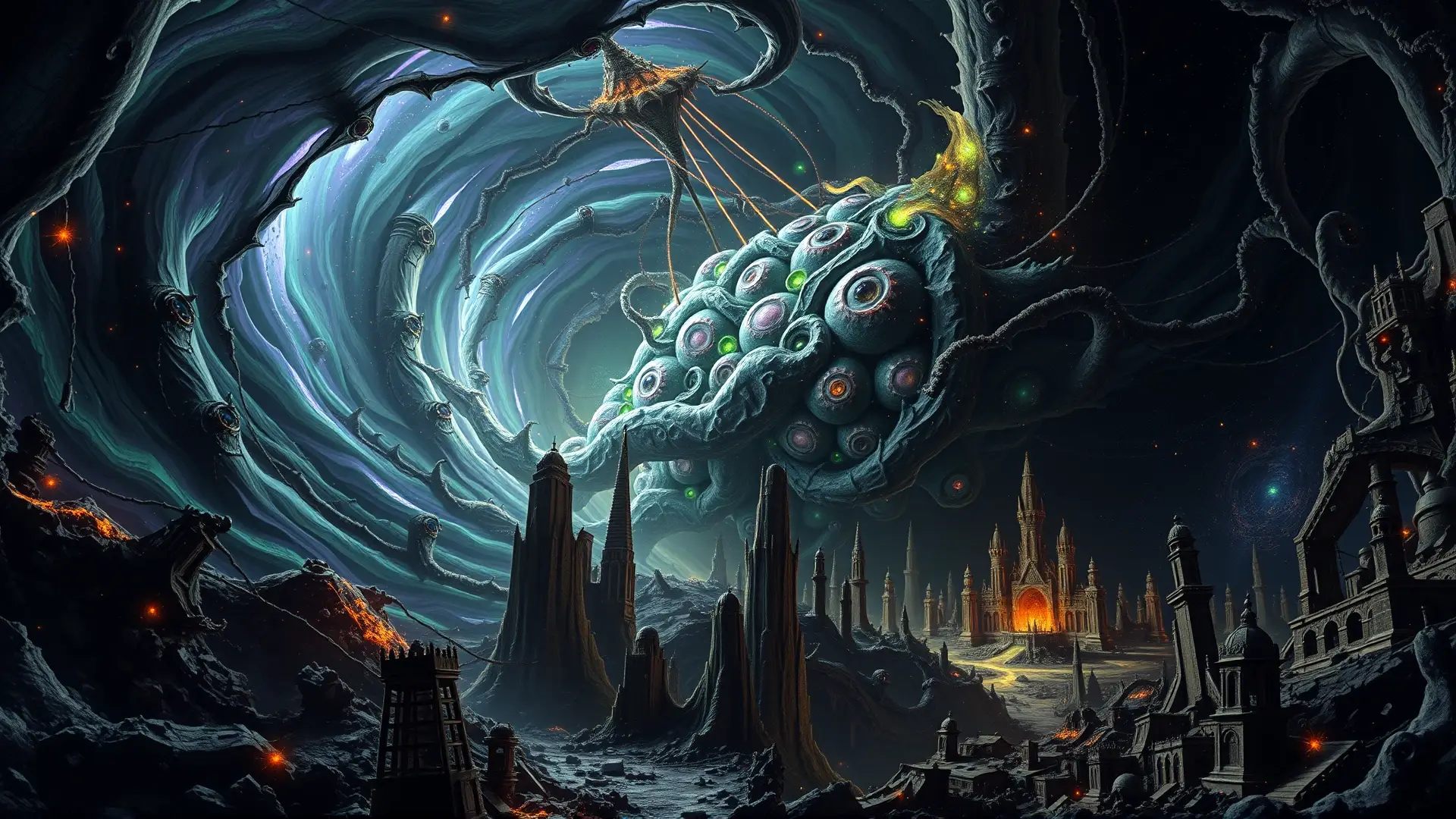 Entidad cósmica consume réplicas de la Tierra