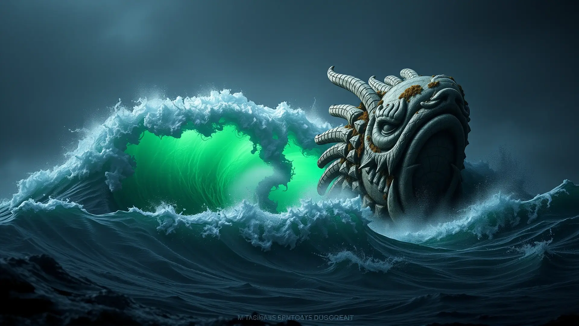 Dagon emerge sombrío de las profundidades marinas