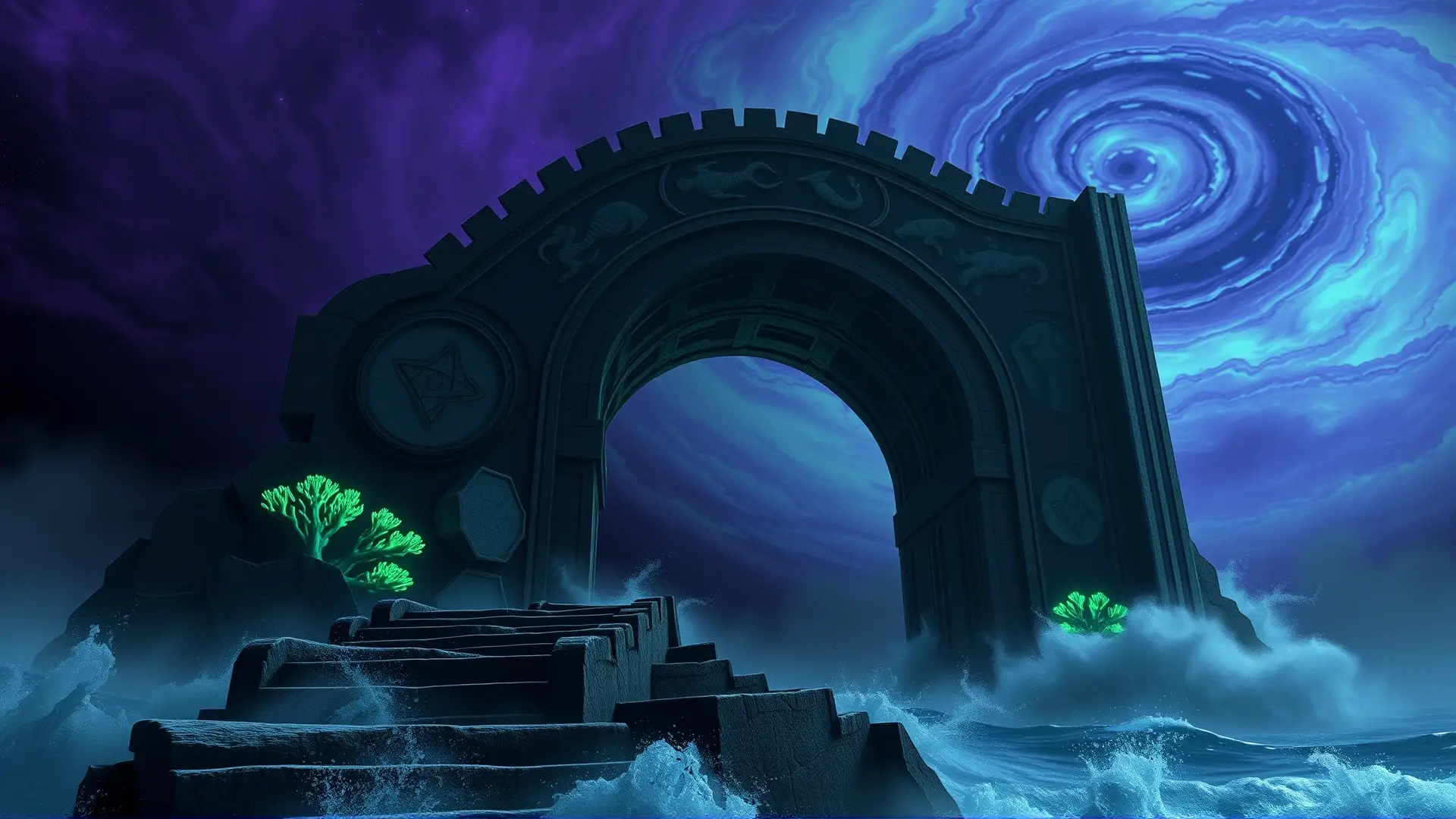 Un arco ancestral emerge de un horror cósmico