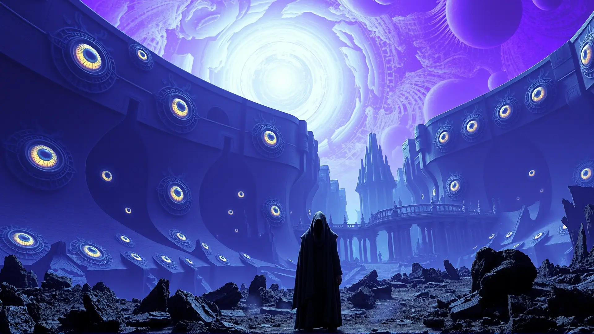 Ciudad alienígena colosal inspira horror cósmico ancestral