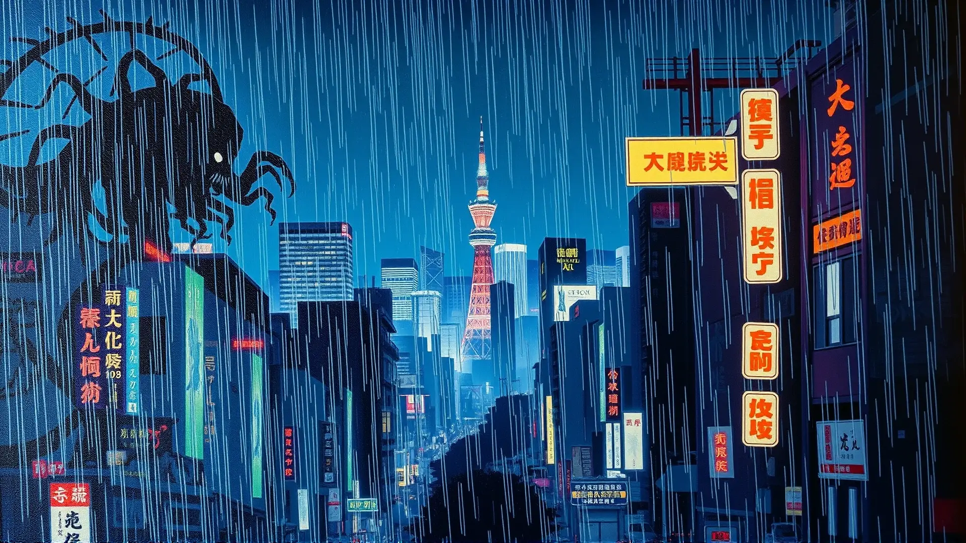 Tokio nocturno, horror cósmico y arte japonés
