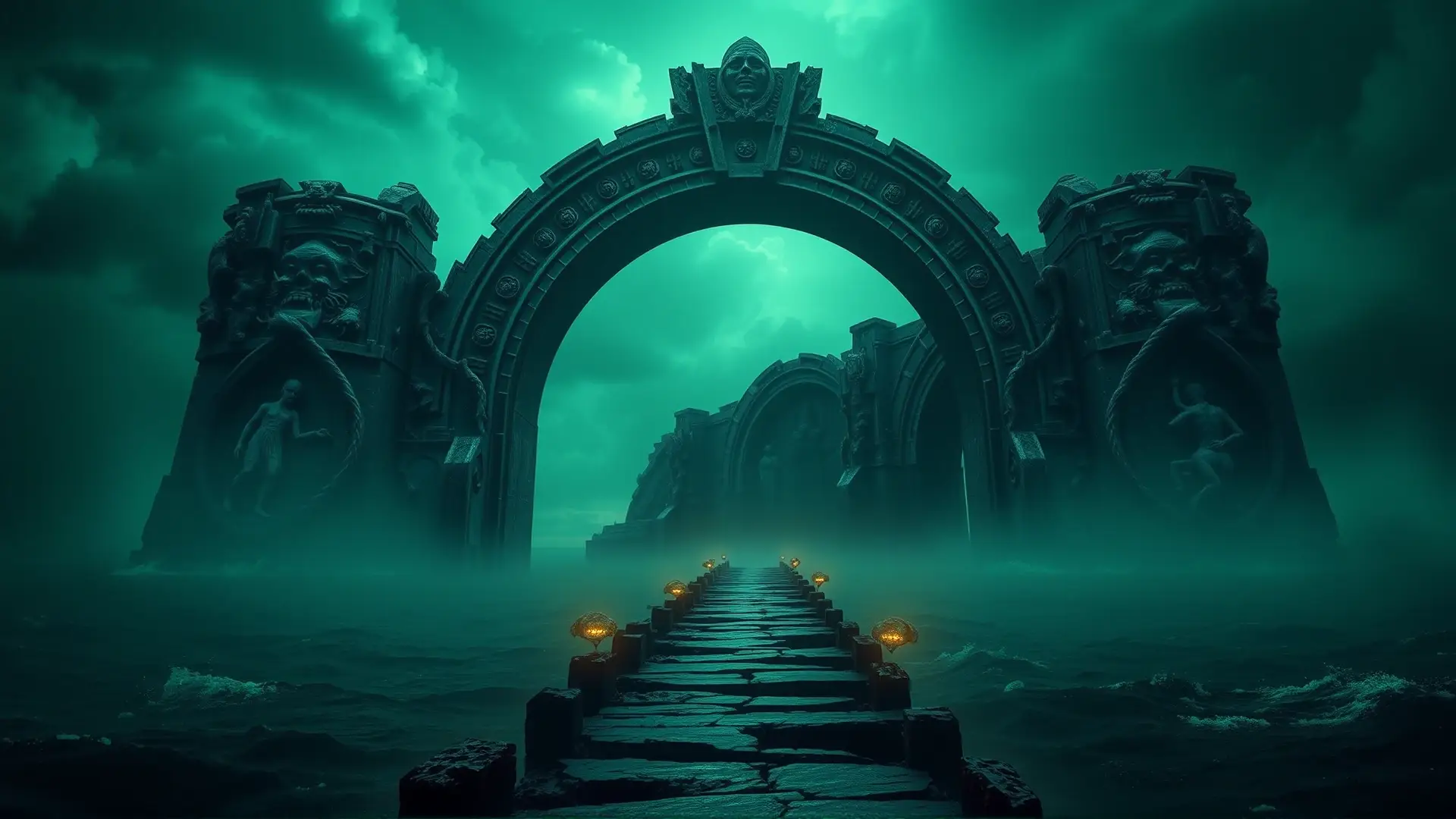 Un arco antiguo evoca horror cósmico