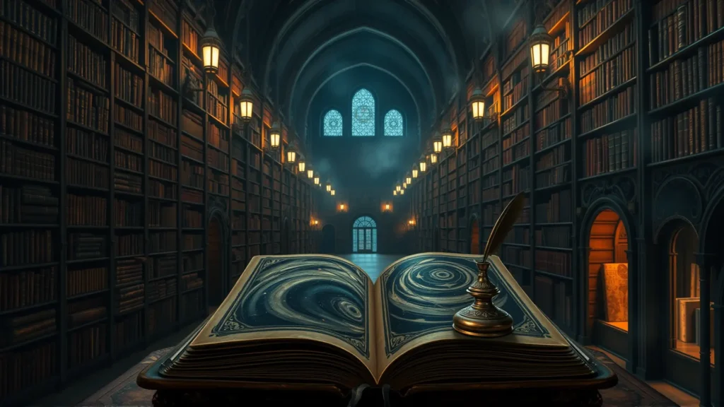 Una biblioteca antigua irradia horror cósmico