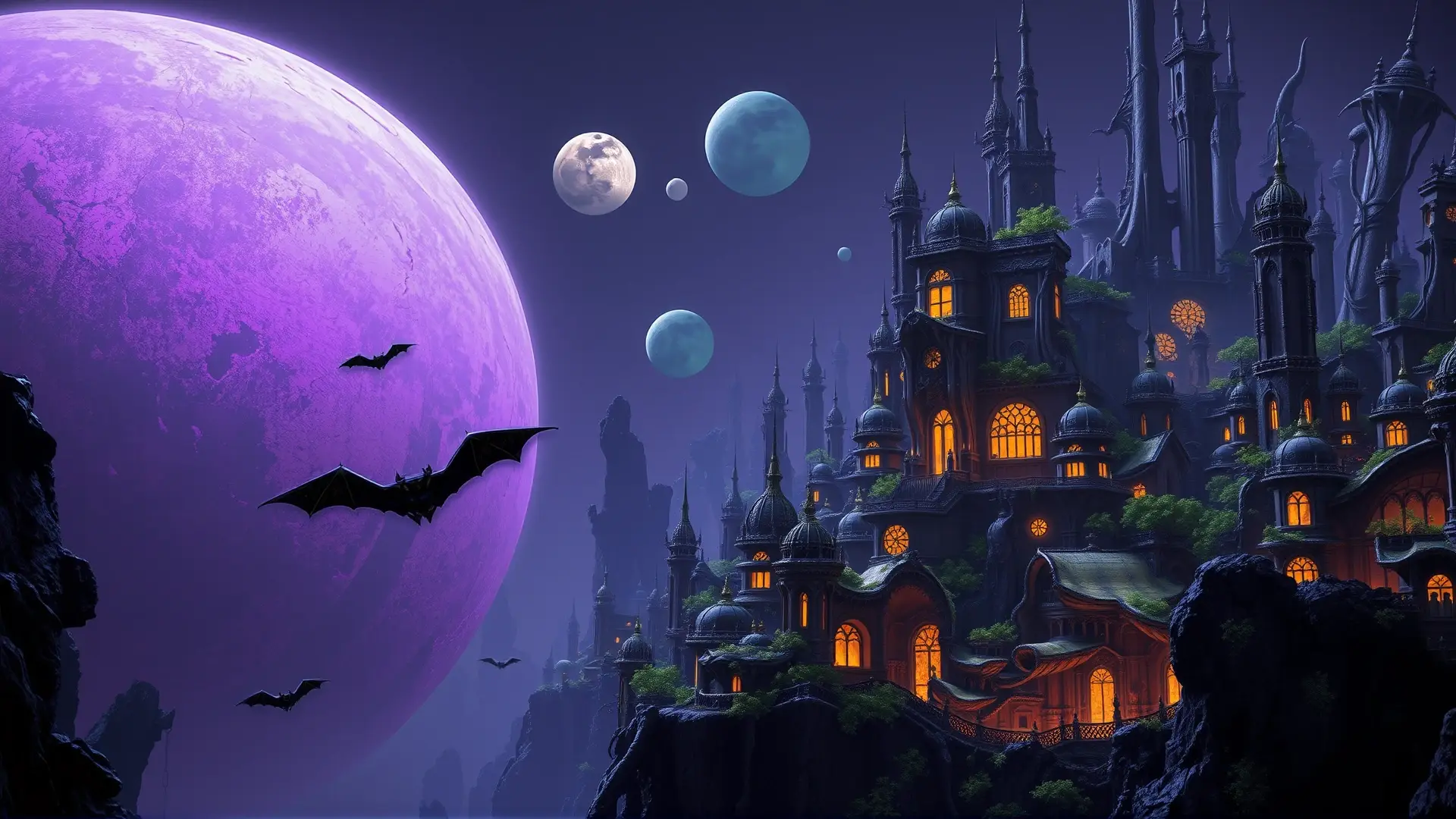 Ciudad alienígena colosal, antigua y horripilante