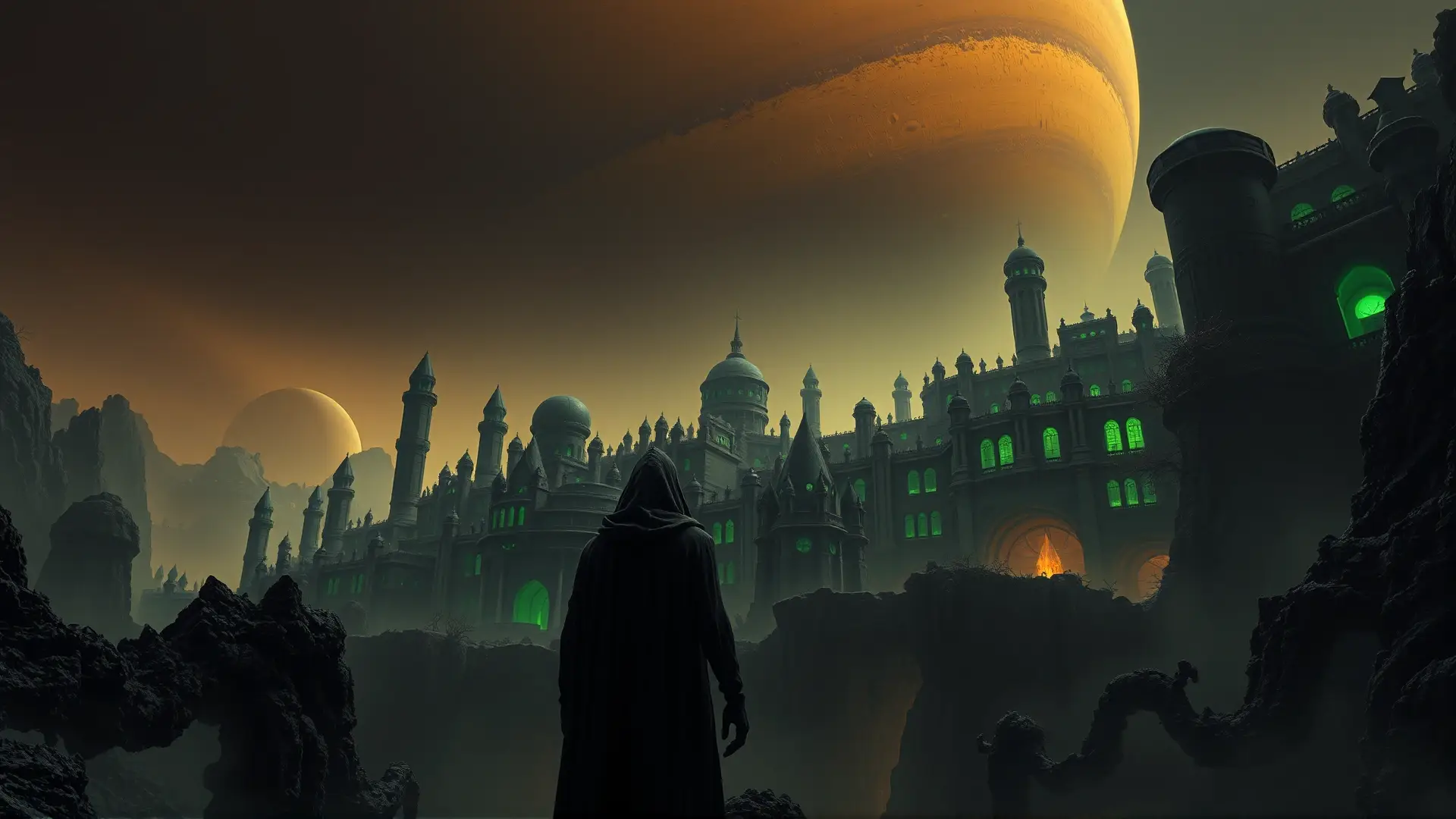 Una ciudad alienígena imposible inspira terror cósmico