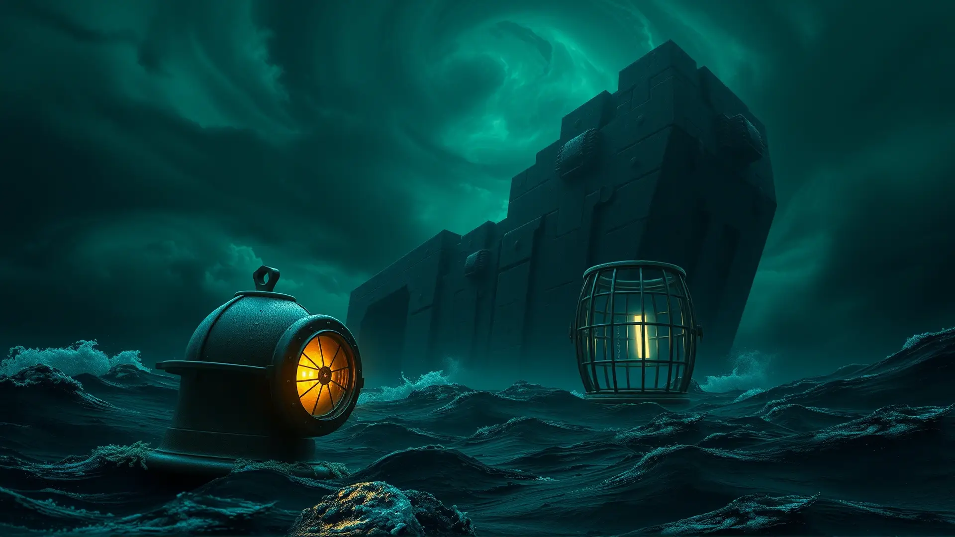 Una estructura ancestral emerge, amenazante y sombría