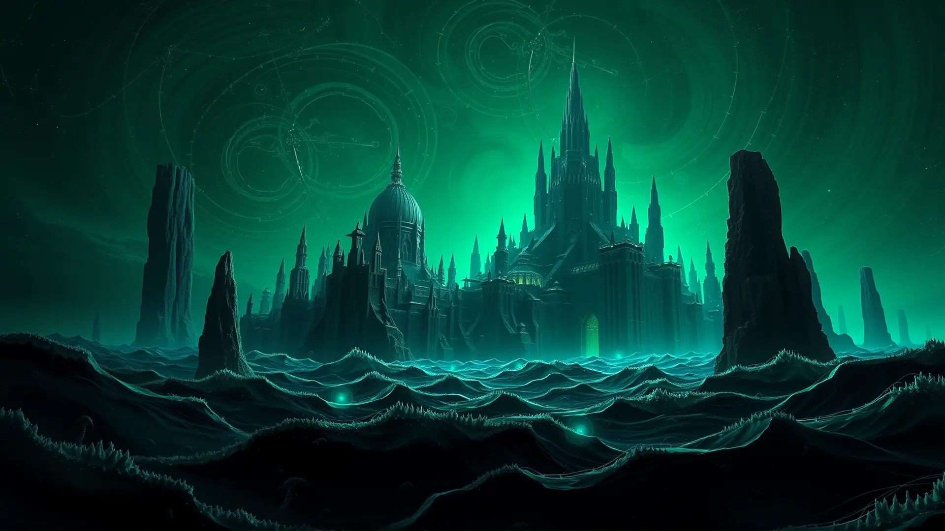 Ciudad abisal, grotesca y de pesadilla