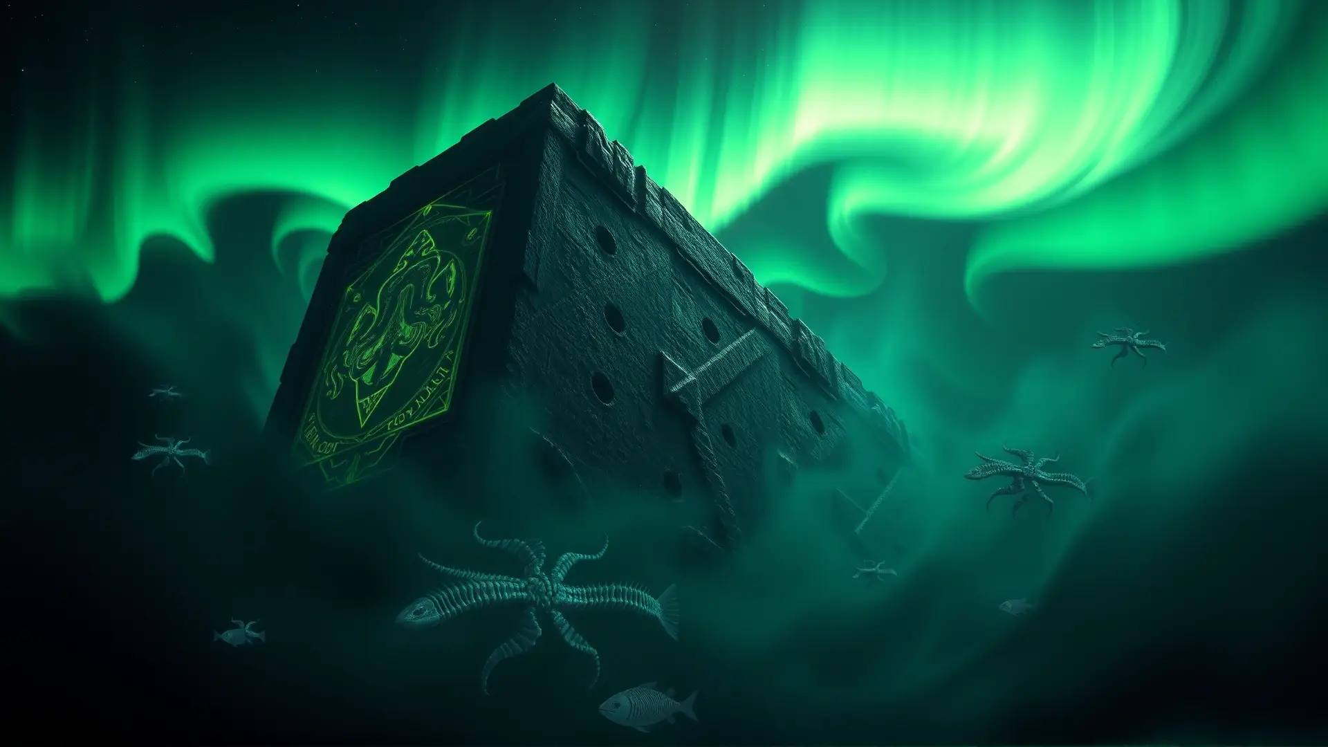 Monolito ancestral evoca terror cósmico y asombro